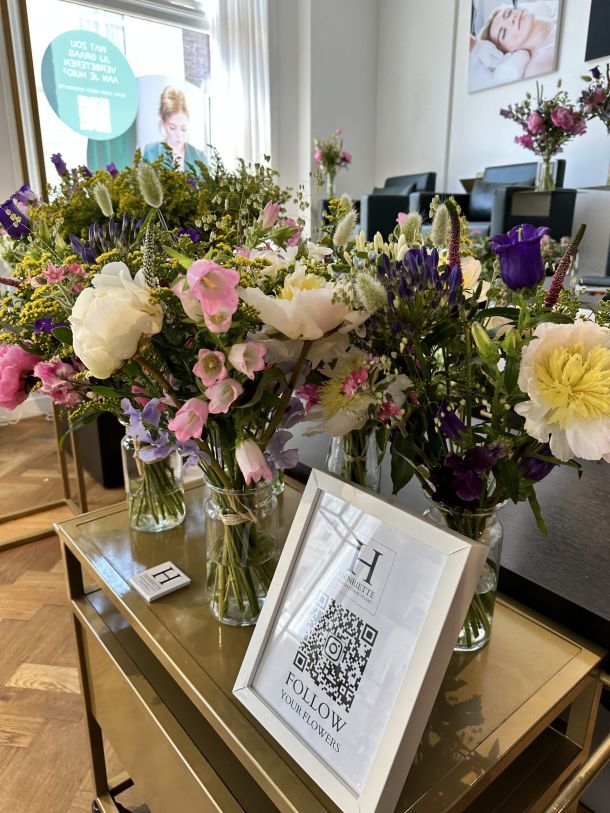 verse bloemen tas feest cadeau gaasten