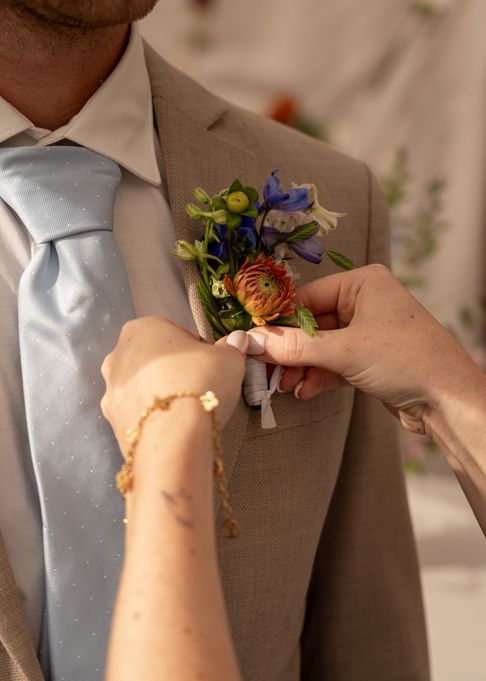 corsage something blue