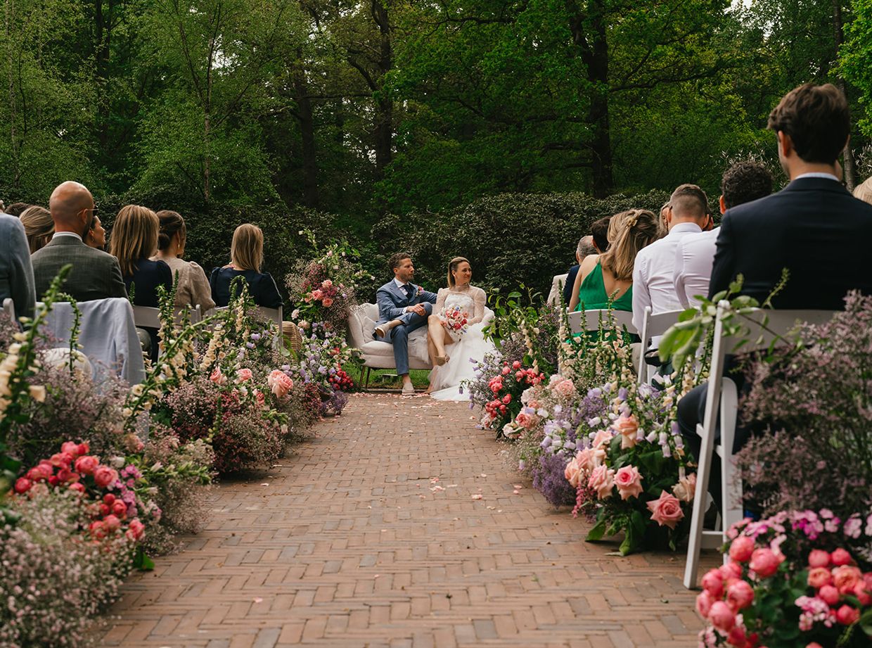 bloemen op bruiloft