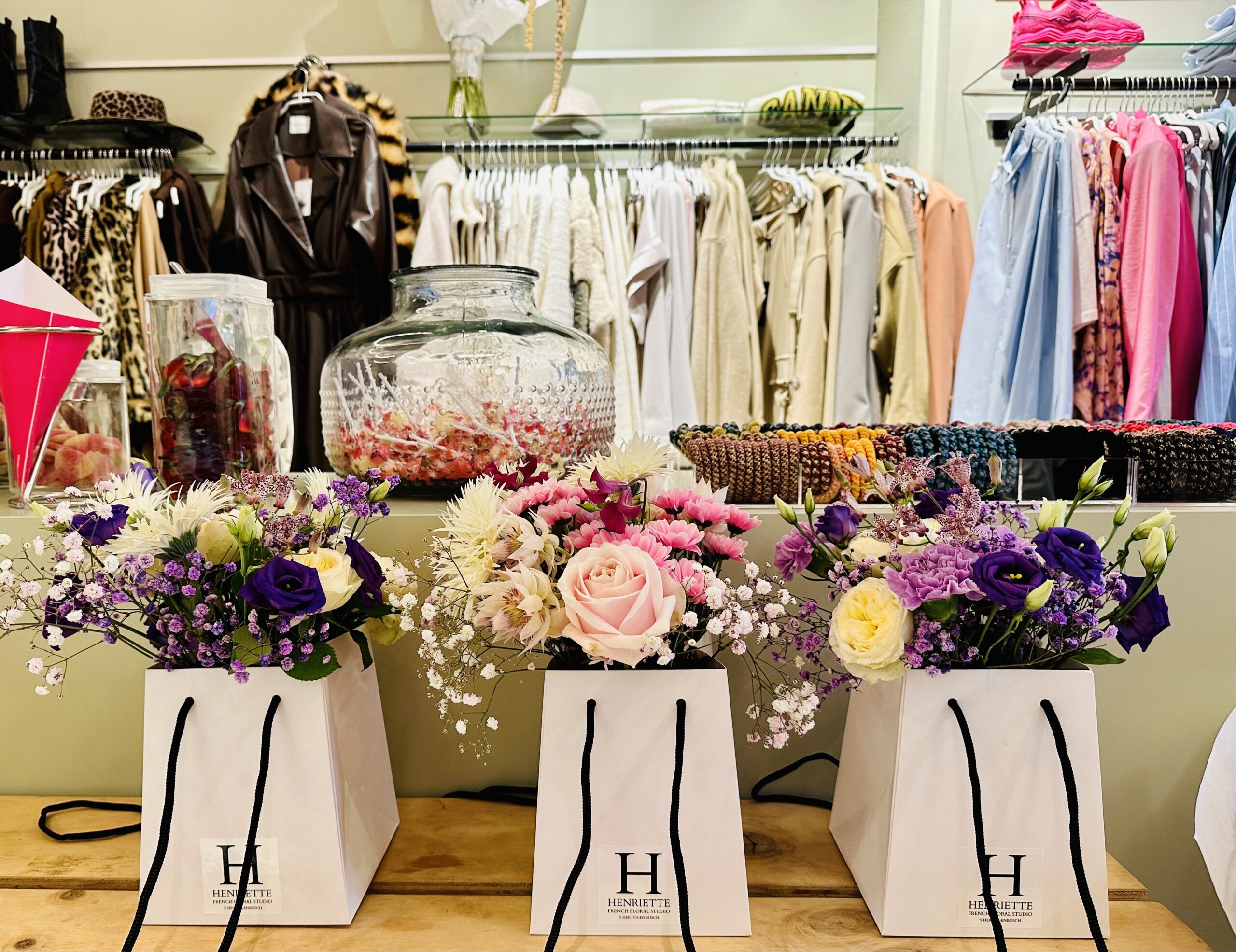 bloemen tas in fashion mode winkel juul