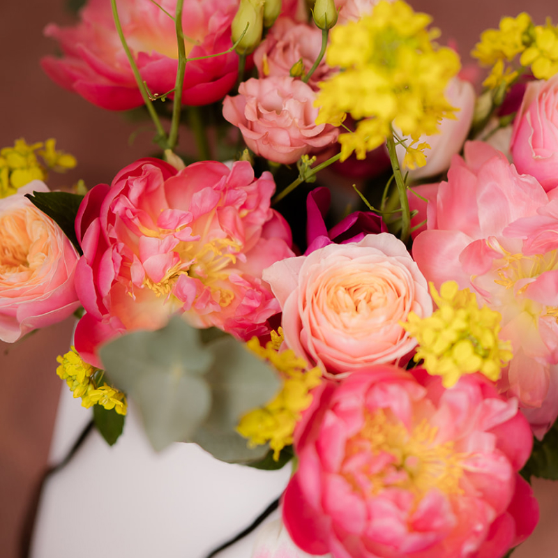 bloemen tas maat moederdag cadeau